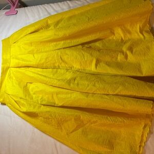 Bright Yellow Circle Skirt with Full Volume